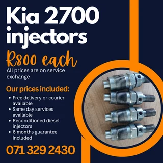 Kia 2700 Diesel Injectors For Sale With Warranty