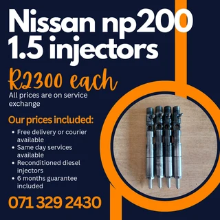 Nissan Np200 1.5 Diesel Injectors For Sale With Warranty