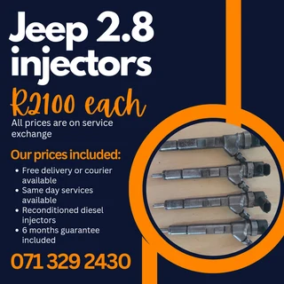 Jeep 2.8 Diesel Injectors For Sale With Warranty