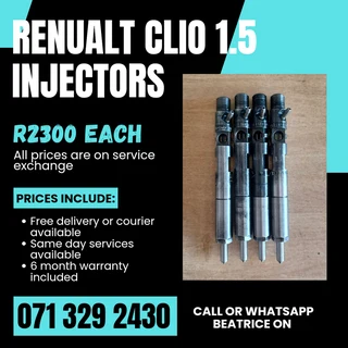 Renualt Clio 1.5 Diesel Injectors For Sale With Warranty