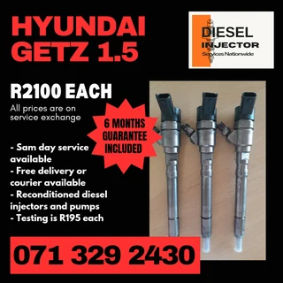 Hyundai Getz 1.5 Diesel Injectors For Sale With Warranty