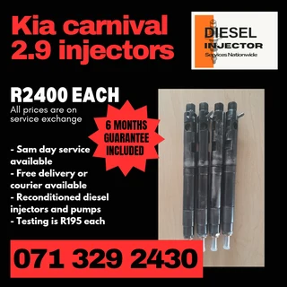 Kia Carnival 2.9 Diesel Injectors For Sale With Warranty