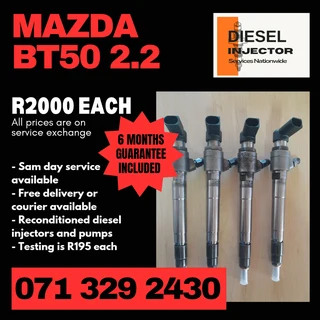 Mazda Bt50 2.2 Diesel Injectors For Sale With Warranty