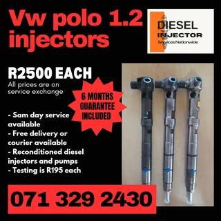 Vw Polo 1.2 Diesel Injectors For Sale With Warranty