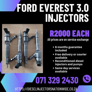 Ford Everest 3.0 Diesel Injectors For Sale With Warranty