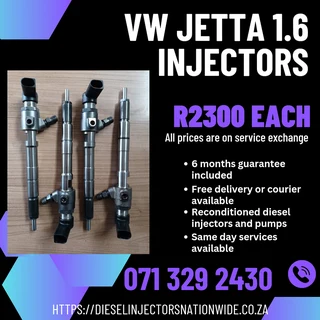 Vw Jetta 1.6 Diesel Injectors For Sale With Warranty
