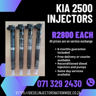 Kia 2500 Diesel Injectors For Sale With Warranty