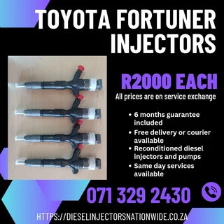 Toyota Fortuner Diesel Injectors For Sale With Warranty