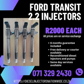 Ford Transit 2.2 Diesel Injectors For Sale With Warranty