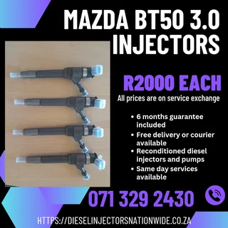 Mazda Bt50 3.0 Injectors For Sale With Warranty