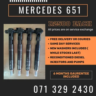 Mercedes Benz 651 Injectors For Sale With Warranty