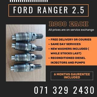 Ford Ranger 2.5 Diesel Injectors For Sale With Warranty