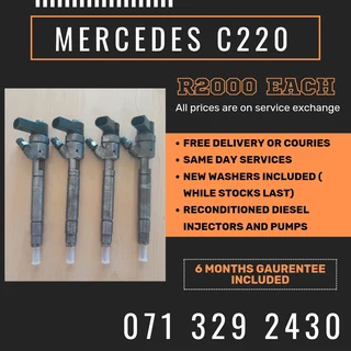 Mercedes Benz C220 Diesel Injectors For Sale With Warranty
