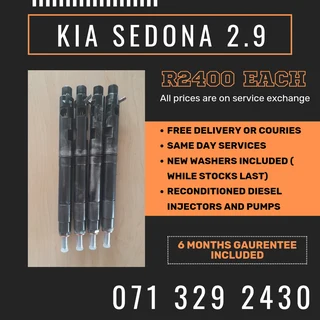 Kia Sedona 2.9 Diesel Injectors For Sale With Warranty