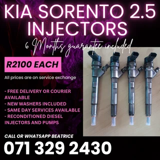 Kia Sorento 2.5 Diesel Injectors For Sale With Warranty