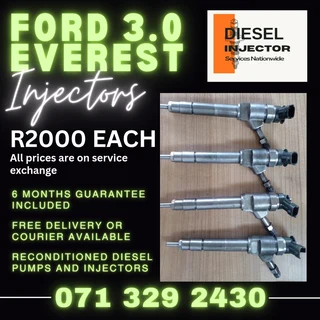 Ford Everest 3.0 Diesel Injectors For Sale With Warranty