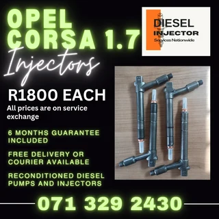 Opel Corsa 1.7 Diesel Injectors For Sale With Warranty