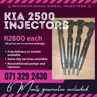 Kia 2500 Diesel Injectors For Sale With Warranty