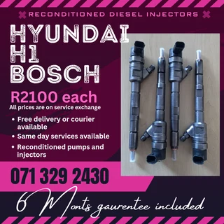 Hyundai H1 Bosch Injectors For Sale With Warranty