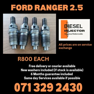 Ford Ranger 2.5 Diesel Injectors For Sale With Warranty