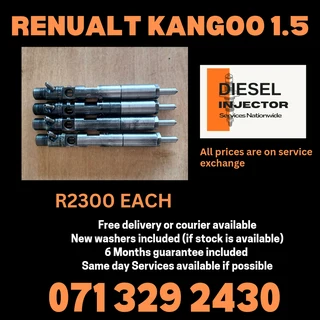 Renualt Kangoo 1.5 Injectors For Sale With Warranty