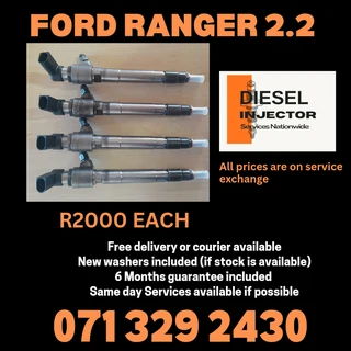 Ford Ranger 2.2 Diesel Injectors For Sale With Warranty