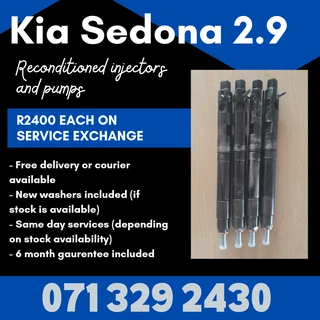 Kia Sedona 2.9 Injectors For Sale With Warranty