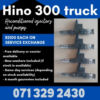 Hino 300 Truck Injectors For Sale With Warranty