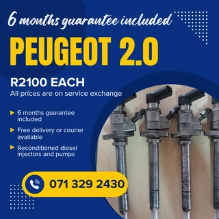 Peugeot 2.0 Injectors For Sale With Warranty