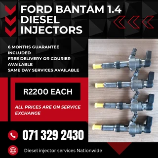 Ford Bantan 1.4 Injectors For Sale With Warranty
