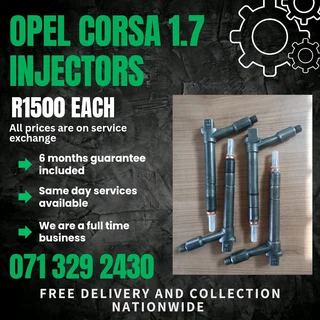 Opel Corsa 1.7 Injectors For Sale With Warranty On
