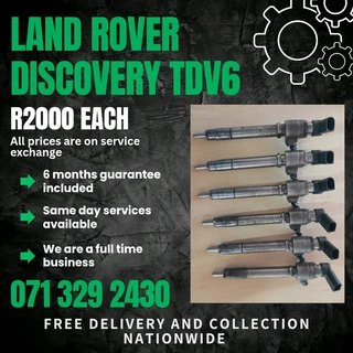Land Rover Discovery Tdv6 Diesel Injectors For Sale With Warranty