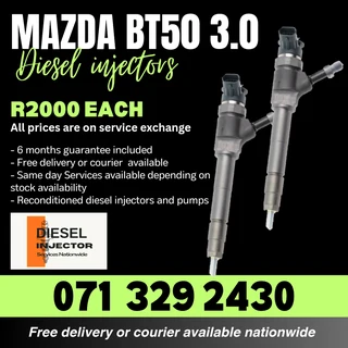 Mazda Bt50 3.0 Injectors For Sale With Warranty