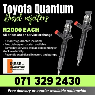 Toyota Quantum Injectors For Sale With Warranty