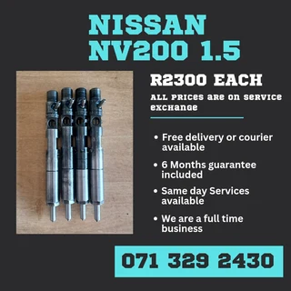 Nissan Nv200 1.5 Diesel Injectors For Sale With Warranty