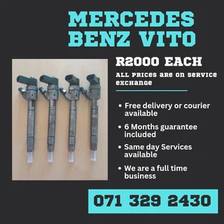 Mercedes Benz Vito 115 Diesel Injectors For Sale With Warranty On