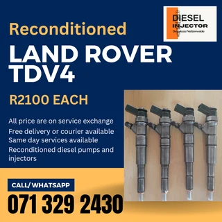 Land Rover Tdv4 Injectors For Sale With Warranty
