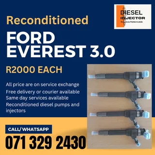 Ford Everest 3.0 Injectors For Sale With Earranty