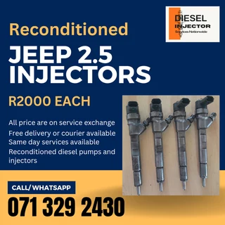 Jeep 2.5 Diesel Injectors For Sale With Warranty