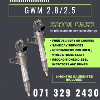 Gwm 2.8/ 2.5 Injectors For Sale With Warranty