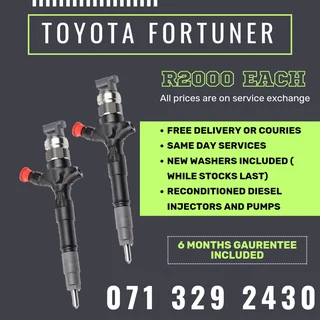 Toyota Fortuner Diesel Injectors For Sale With Warranty