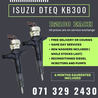 Isuzu Dteq Kb300 Diesel Injectors For Sale With Warranty