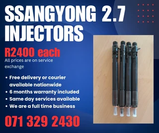 Ssangyong Rexton 2.7 Injectors For Sale With Warranty