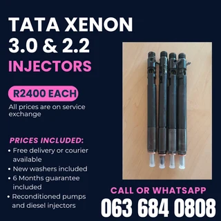 Tata Xenon 2.2 And 3.0 Injectors For Sale With Warranty