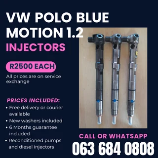 Vw Polo 1.2 Diesel Injectors For Sale With Warranty