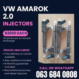 Vw Amarok 2.0 Injectors For Sale With Warranty