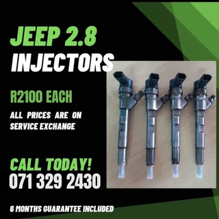 Jeep 2.8 Diesel Injectors For Sale With Warranty