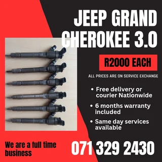 Jeep Grand Cherokee 3.0 Injectors For Sale With Warranty