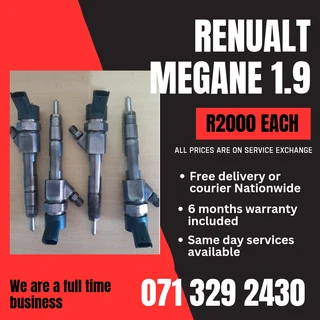 Renualt Megane 1.9 Injectors For Sale With Warranty