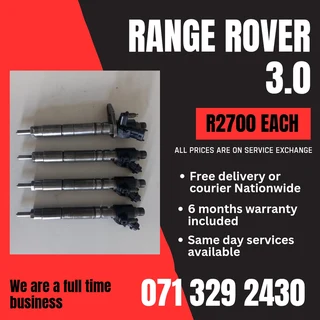 Range Rover 3.0 Injectors For Sale With Warranty